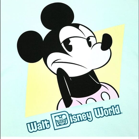 NWT Disney Mickey Mouse Shrugging Pastel T-Shirt - Picture 2 of 2
